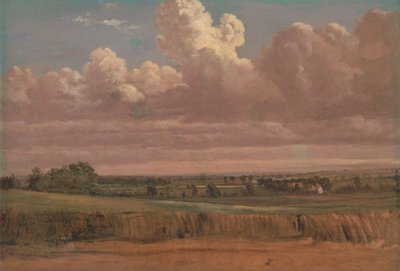 Paisaje con campo de trigo de Lionel Constable